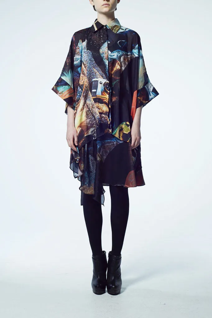 Slade Collection- Velvet Goldmine Inspired Asymmetry Skirt