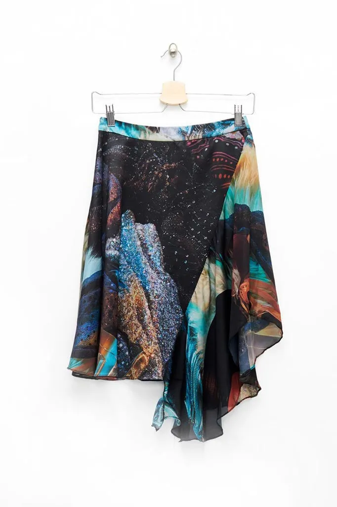 Slade Collection- Velvet Goldmine Inspired Asymmetry Skirt