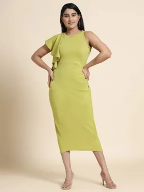 solid bodycon pista dress