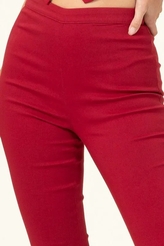stretch high waist skinny pants