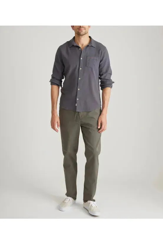 Stretch Selvage Long Sleeve Shirt - India Ink