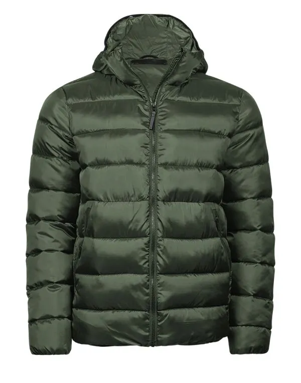 Tee Jays Lite Men's Hooded Puffer Jacket | Lightweight | Recycled | 4 Colours | XS-3XL