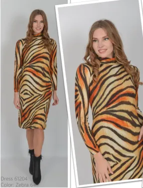 Tiger Print Dress - Allison