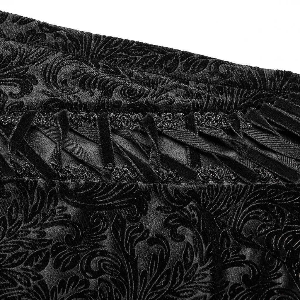 Velvet Shadow Flared Pants