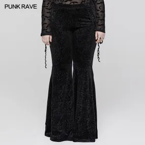 Velvet Shadow Flared Pants