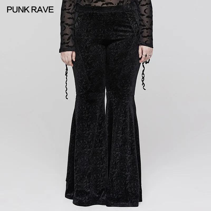 Velvet Shadow Flared Pants