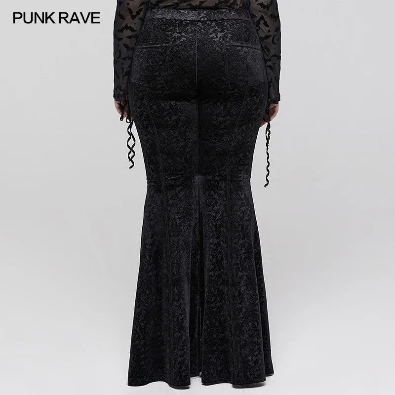 Velvet Shadow Flared Pants