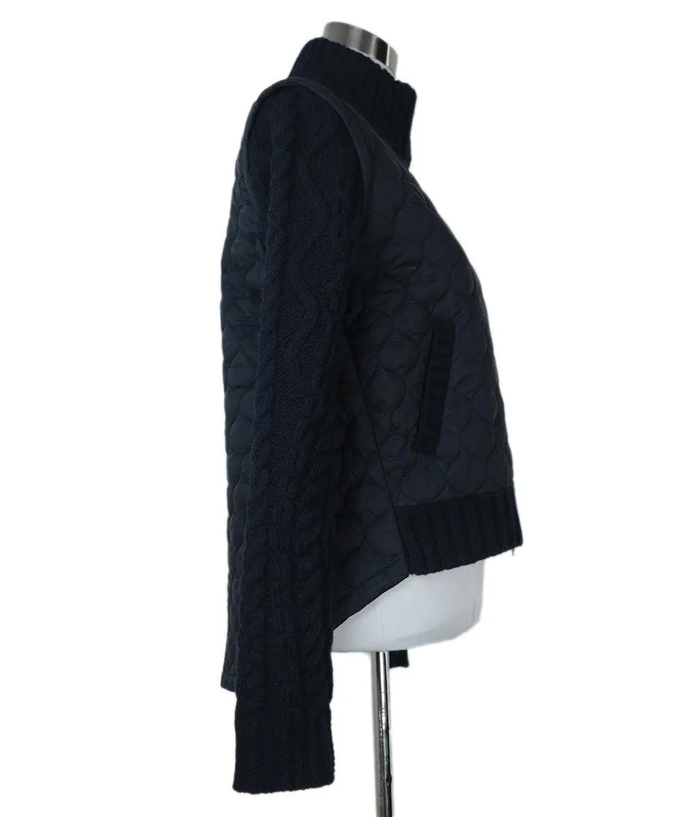 Veronica Beard Navy Quilted Jacket sz 4