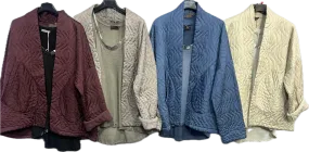 Viscose quilted Jacket with Pockets