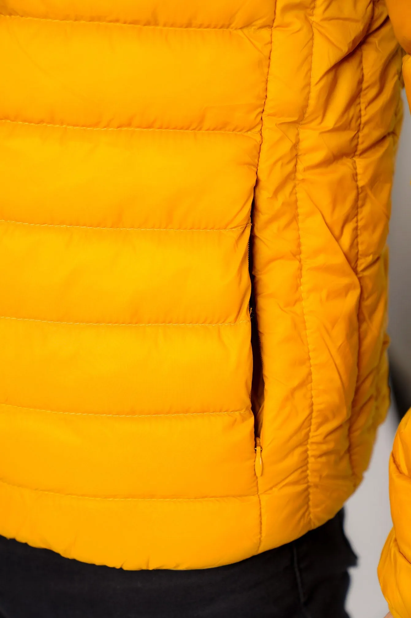 Vizzini Quilted Puffer Jacket with Hood in Buckhorn Brown - Tokyo Laundry