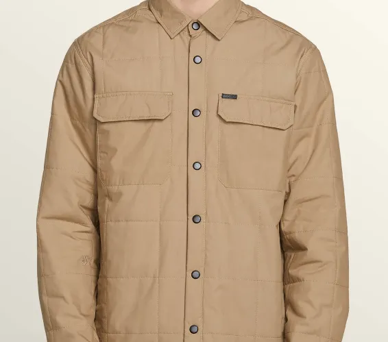 Volcom Larkin Quilted Jacket in Brindle