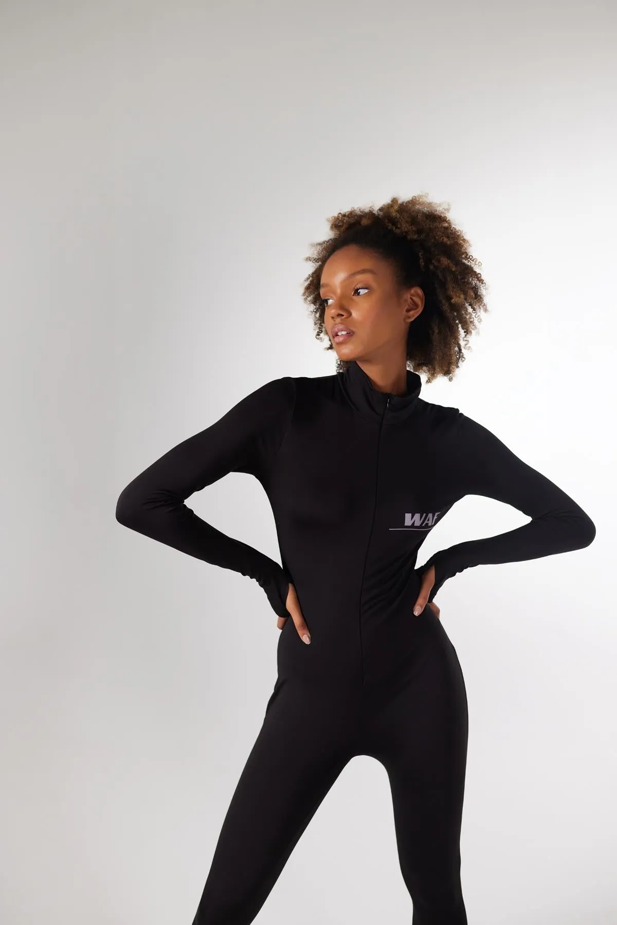 WAF Turtleneck Jumpsuit Black