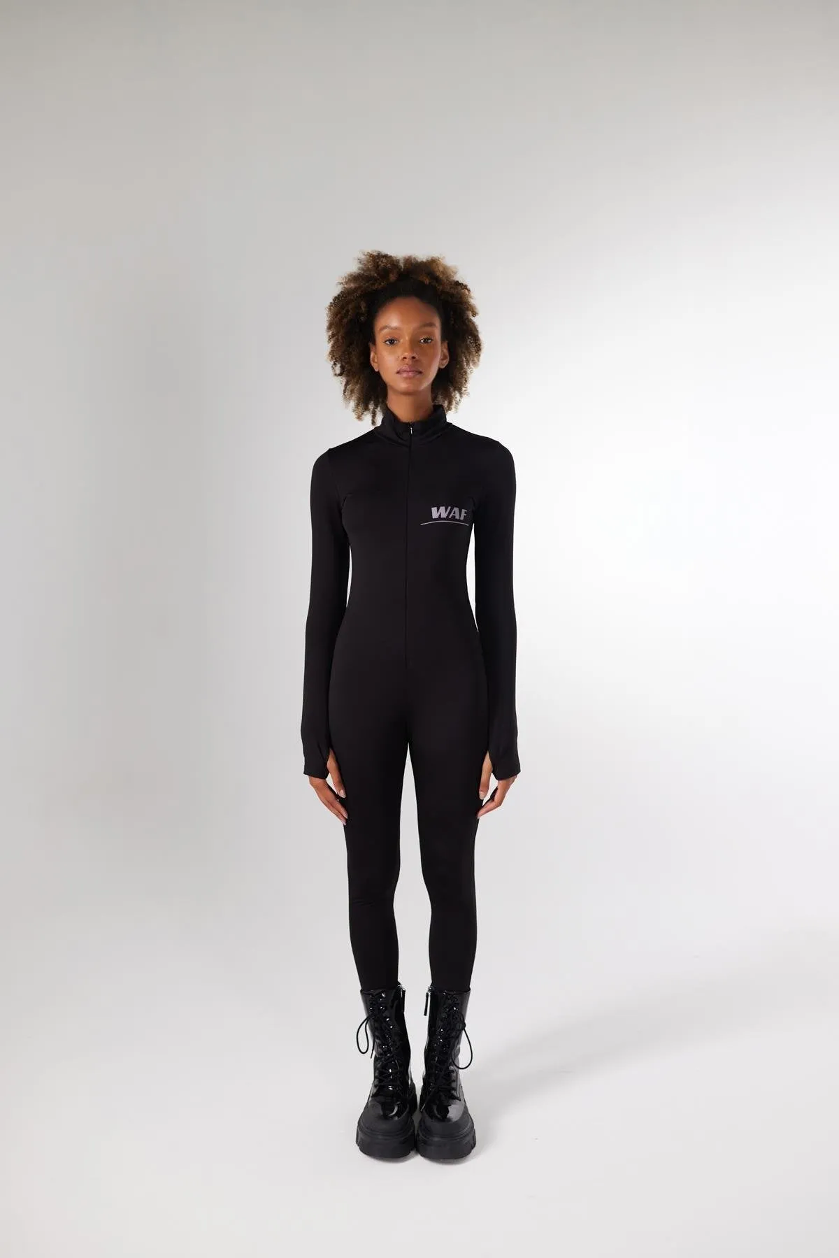 WAF Turtleneck Jumpsuit Black