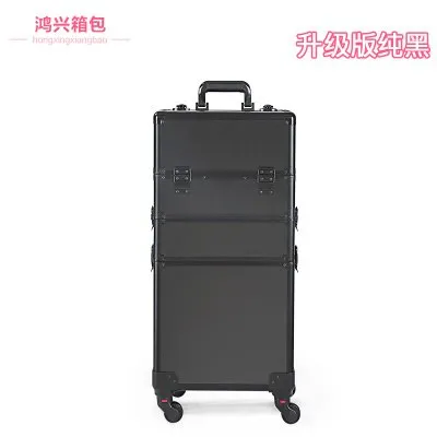 Women'S Professional Trolley Cosmetic Case Portable Makeup Rolling Luggage Nail Art Tattoo Beauty