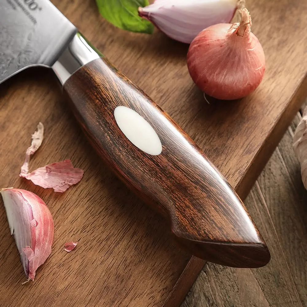XINZUO 7 Inches 110 Layers Damascus Steel Santoku Knife-Jiang Series
