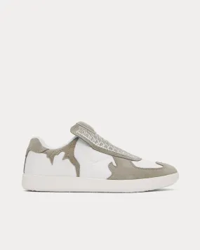 Youths Army White / Grey Slip On Sneakers